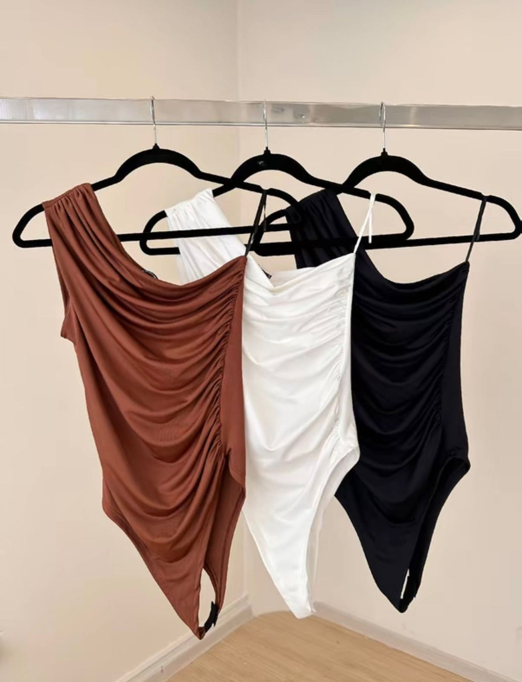 (KIT COM 3) Body Feminino Suplex Plissado | PROMOÇÃO DE VERÃO