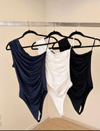 (KIT COM 3) Body Feminino Suplex Plissado | PROMOÇÃO DE VERÃO