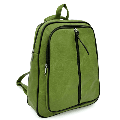 2 в 1 - Раница и чанта с 2 отделения - зелена