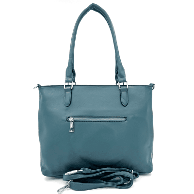 Удобна дамска чанта - синя