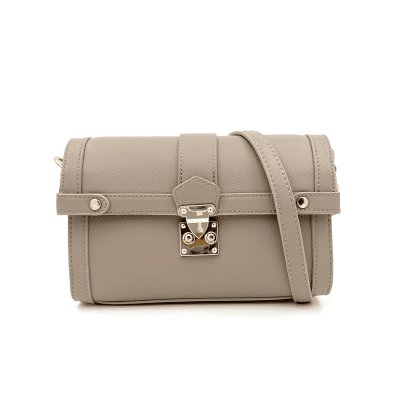 Diana & Co - Дамска чанта за през рамо с 2 дръжки - светло кафява
