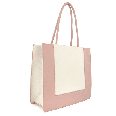 Diana & Co - Голяма дамска чанта - розово/бежово