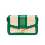David Jones - дамска чанта за през рамо - зелено/бежово