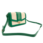 David Jones - дамска чанта за през рамо - зелено/бежово