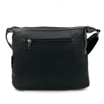 Чанта за през рамо с 2 отделения и много джобчета - черно/сиво