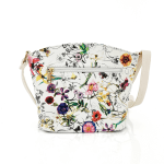 Чанта за през рамо с принт на цветя Formina - бежова
