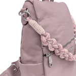 2 в 1 - Водоустойчива раница и чанта със секретно закопчаване - розова