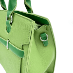 Дамска чанта с преграда - зелена