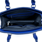 Дамска чанта с преграда - синя