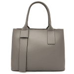 Дамска чанта от естествена кожа Penelope - светло сива