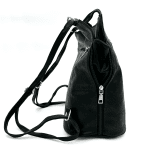 2 в 1 - Дамска чанта и раница - черна