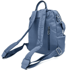 2 в 1 - Раница и чанта с омекотени дръжки - синя