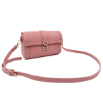 Diana & Co - Дамска чанта за през рамо с 2 дръжки - розова
