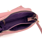 Diana & Co - Дамска чанта за през рамо с 2 дръжки - розова