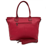 Голяма дамска чанта тип торба Kristin - червена