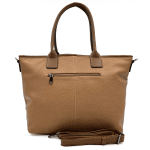 Голяма дамска чанта тип торба Kristin - светло кафява