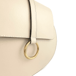 Луксозна чанта от естествена кожа с 2 дръжки Sana - бежова