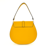 Луксозна чанта от естествена кожа с 2 дръжки Sana - жълта