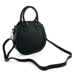 Луксозна чанта от естествена кожа Nelina - черна