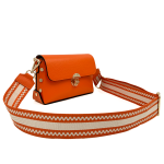 Дамска чанта от естествена кожа Antoanella - оранжева