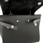Дамска чанта от естествена кожа Novelia - черна