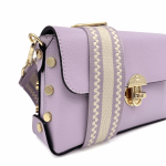 Дамска чанта от естествена кожа Antoanella - лилава