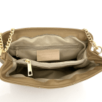 Дамска чанта от естествена кожа Трана - светло кафява