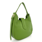 Дамска чанта от естествена кожа Alia - светло зелена
