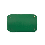 Луксозна дамска чанта от естествена кожа Cremona - зелена
