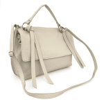 Дамска чанта рамо от естествена кожа Matera - бежова