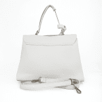 Дамска чанта от естествена кожа Viola - бяла
