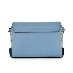 Дамска чанта от естествена кожа Antoanella - светло синя
