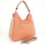 Голяма дамска чанта тип торба - оранжева