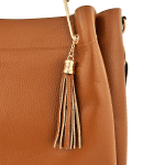 Дамска  чанта от естествена кожа Chloe - керемидено кафява