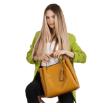 Дамска  чанта от естествена кожа Chloe - керемидено кафява