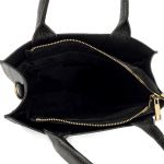 Дамска чанта от естествена кожа Florentina - черна