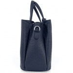 Дамска чанта от естествена кожа Elisa  - тъмно синя