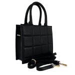 Дамска чанта от естествена кожа Renata - черна