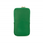 2 в 1 - чантичка и портмоне от естествена кожа -  зелено
