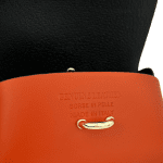 Чантичка за през рамо от естествена кожа Rosana - червено-оранжева