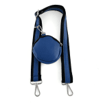 Комплект от 2 чанти за през рамо от естесвена кожа - черно/синьо