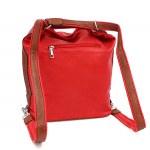 2 в 1 - Голяма чанта и раница Mia - червена