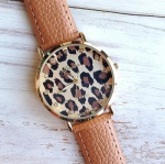 Дамски кожен часовник &quot;Leopard&quot;