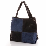 Дамска чанта Клара 1548-0824 - Черна/Тъмно синя