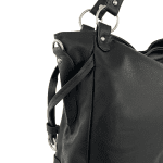 Голяма дамска чанта тип торба - бежово/светло кафяво