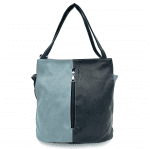 2 в 1 - Дамска чанта и раница - синьо/тъмно синьо
