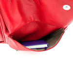2 в 1 - Раница и чанта със секретно закопчаване - червена