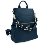 2 в 1 - Водоустойчива раница и чанта със секретно закопчаване - светло синя