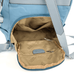2 в 1 - Водоустойчива раница и чанта със секретно закопчаване - светло зелена