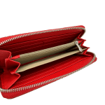 Дамско портмоне с принт на цветя - червено